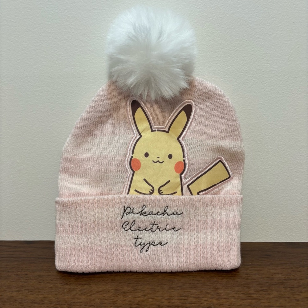 2024 Game Freak Pikachu Pokemon Pink Winter Hat